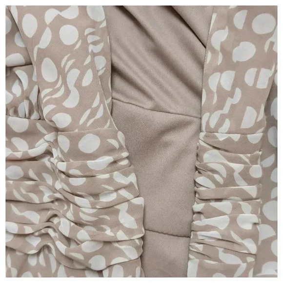 EVAN PICONE Blush Polka Dot Halter Dress Size 16 - Picture 9 of 9